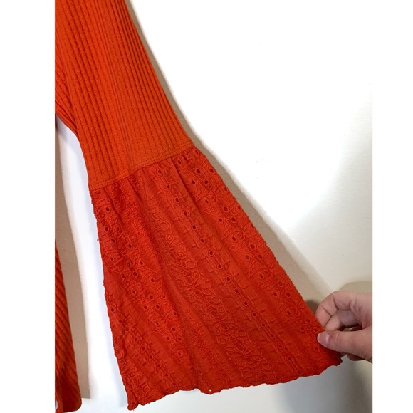 Free People Parisian Nights Top XS in Vermillion - Picture 6 of 12